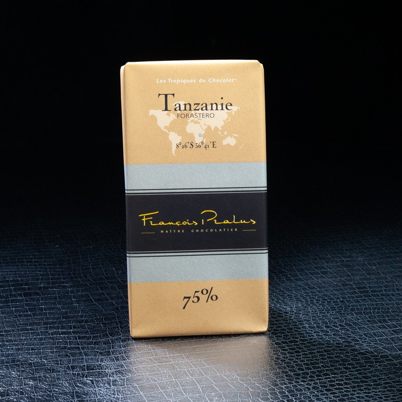 Tanzanie chocolat 75% 100g Pralus  Tablettes de chocolat