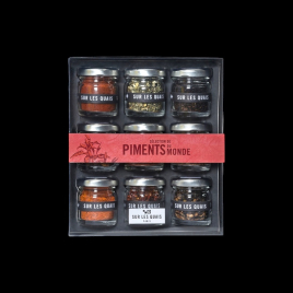 Coffret sélection piments du monde Sur Les Quais  Coffret salé